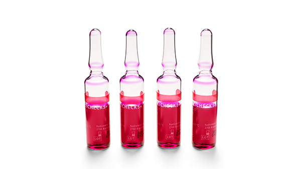 Quality control for blood gas analyzers - image of an ampoule in use